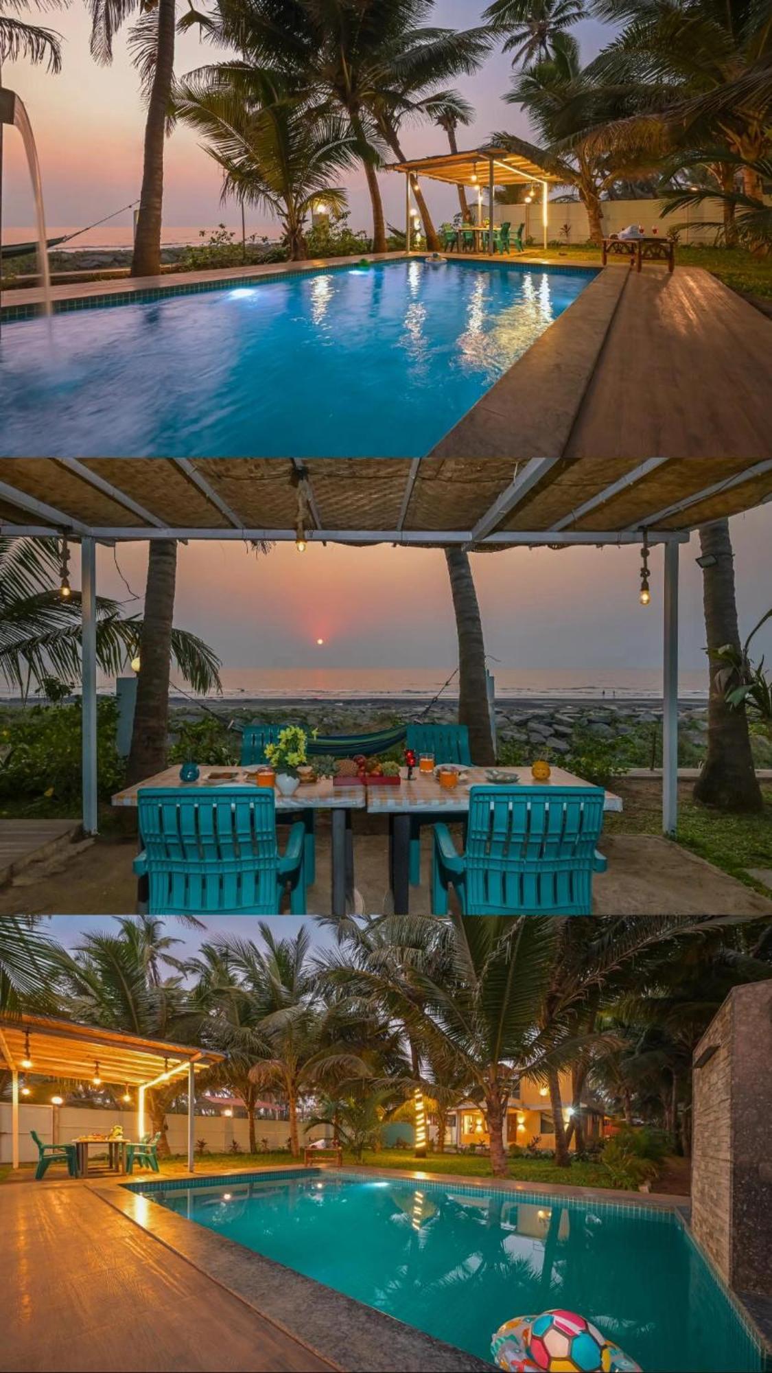 En Ocean Infinity Pool Villa Overlooking Sea ,Beach Touch Alibag Exterior photo